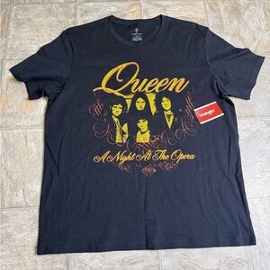 Queen A Night At The Opera Concert Tshirt Mens Size Large Black Rock Band